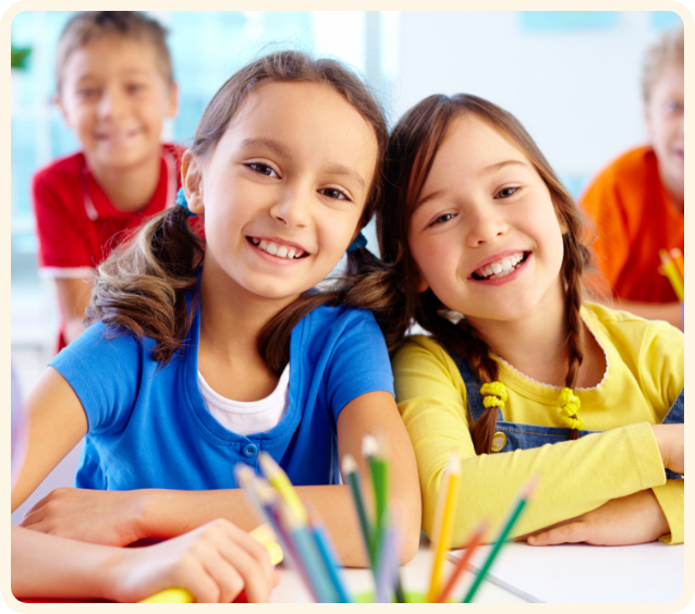 two students smiling
