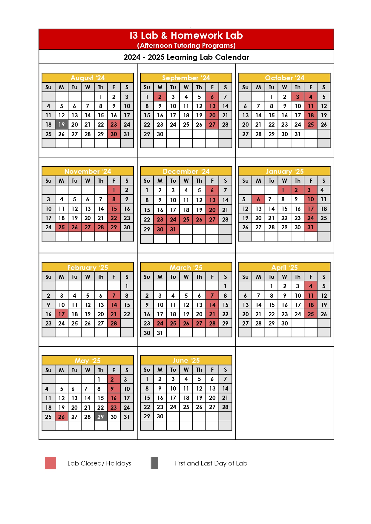 Afternoon_Tutoring_Calendar 2024-2025